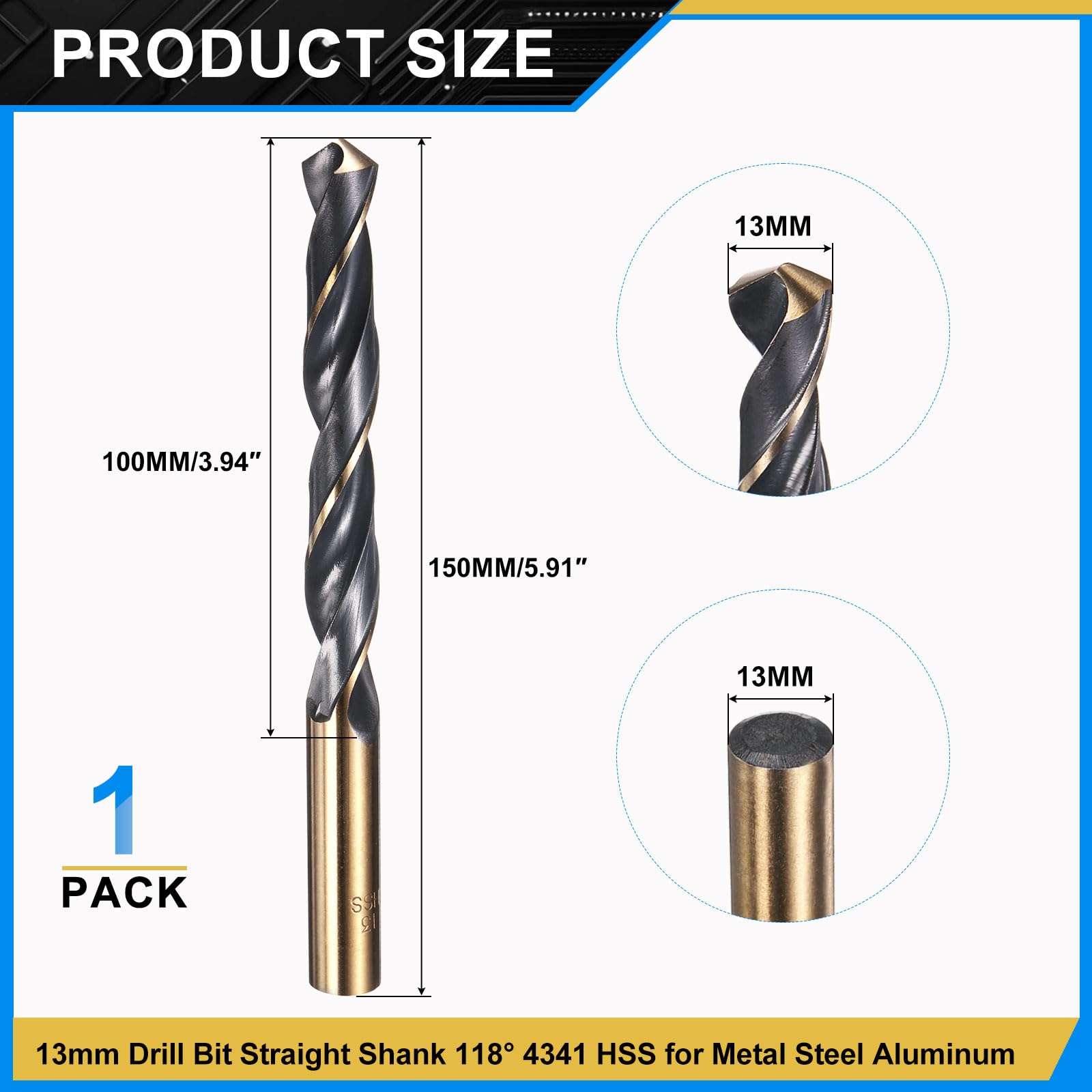 PATIKIL 13mm Drill Bit - Image 2