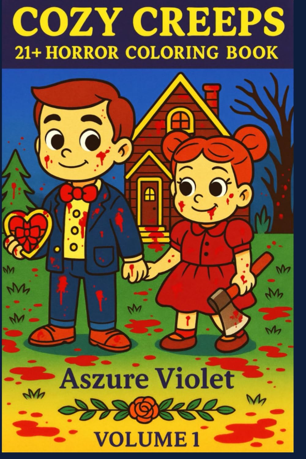 Cozy Creeps: 21+ Horror Coloring Book: Volume 1