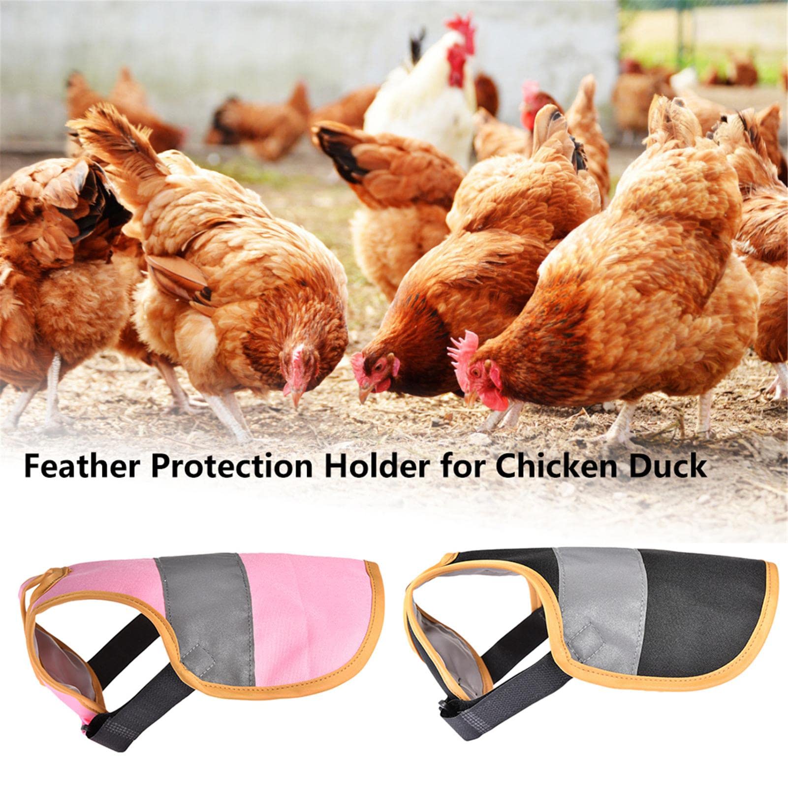 Otherway Selle Poulet Pour Poules D'Hiver - Protection Avec Bande Réfléchissante Pour Petites, Moyennes Et Grandes Poules