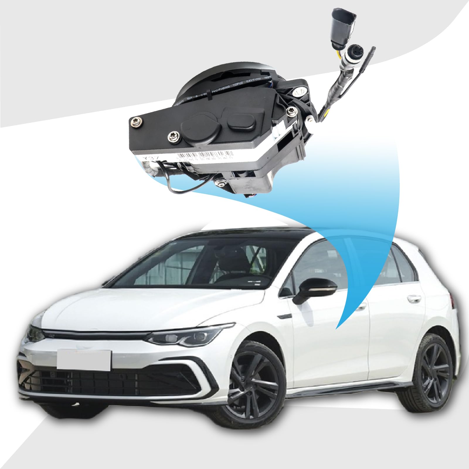 Caméra de Recul 1080p pour Passat Golf 6 Polo CC Beetle B6 Caméra de Stationnement étanche avec Vision Nocturne Installation Facile Plug and Play Caméra de Recul pour Voiture