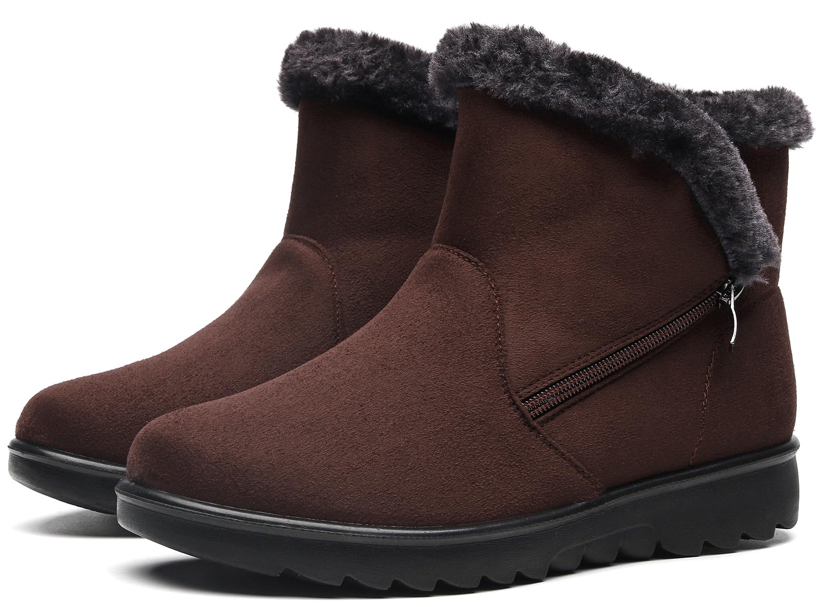Vunavueya Stivali Donna Invernali Scarpe Stivaletti da Neve con Imbottitura Calda Stivali alla Caviglia Caldi Boots Scarpe 35-41.5