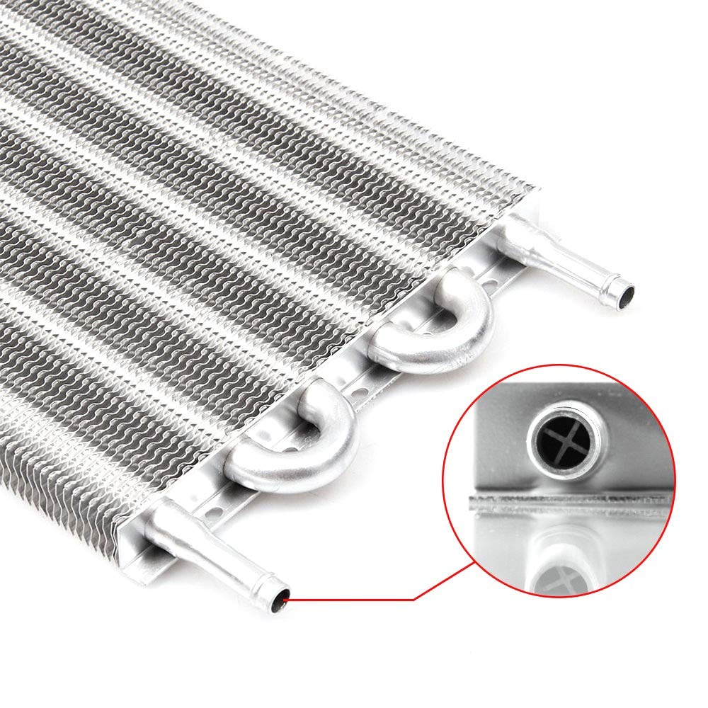 8-doorlaatbuis en vin transmissiekoeler Universele oliekoelerset Auto 8-rij externe transmissieoliekoelerset Auto-handmatige radiatoromvormer Aluminium 8-doorlaatbuis en vin transmissiekoeler Universele oliekoelerset Auto 8-rij externe transmissieoliekoelerset Auto-handmatige radiatoromvormer Aluminium