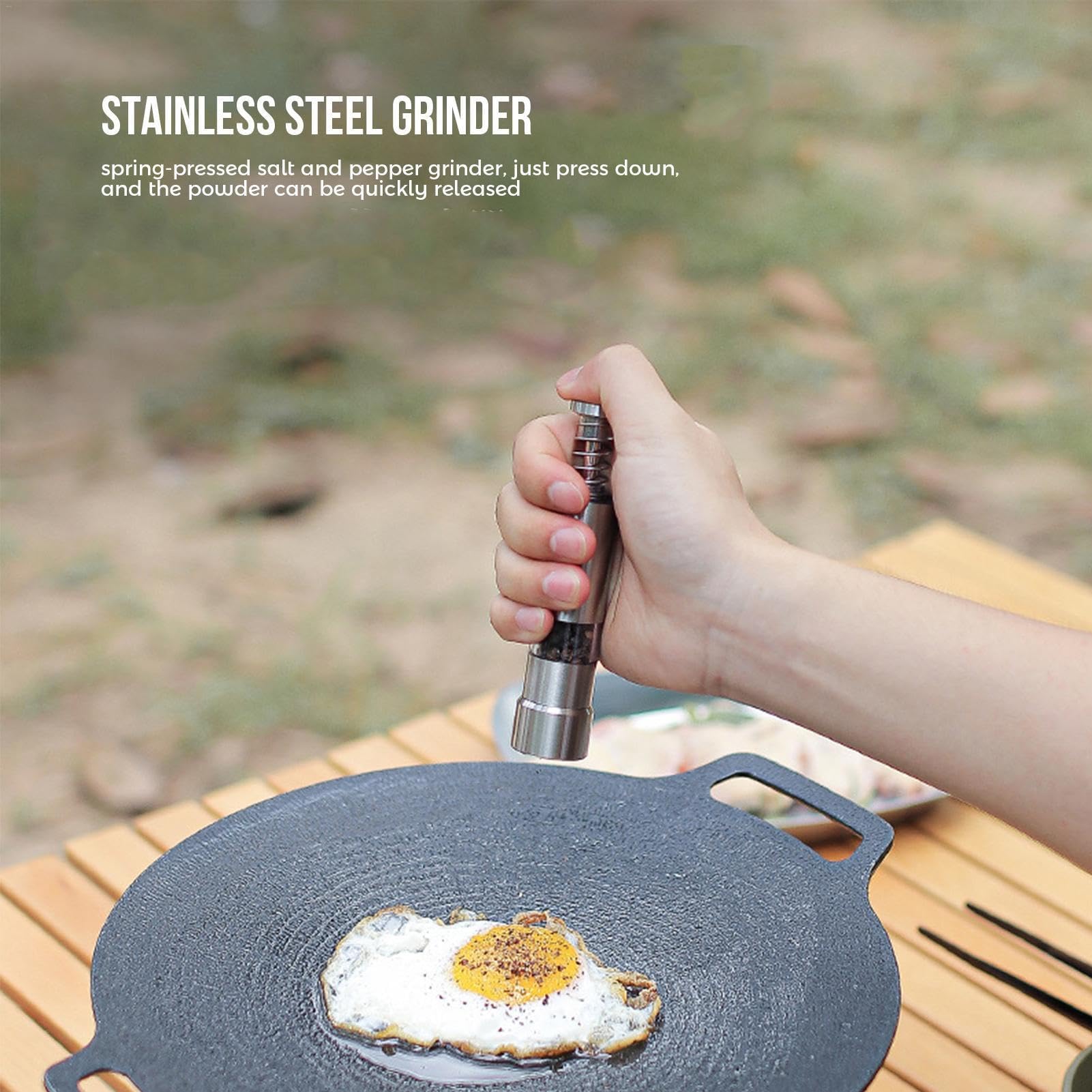 Backpacking Gewürze Kit - 12-teiliger Multi-Gewürzbehälter für Camping & Reisen, inklusive Aufbewahrungstasche und Gewürzbehälter für Outdoor-Kochen