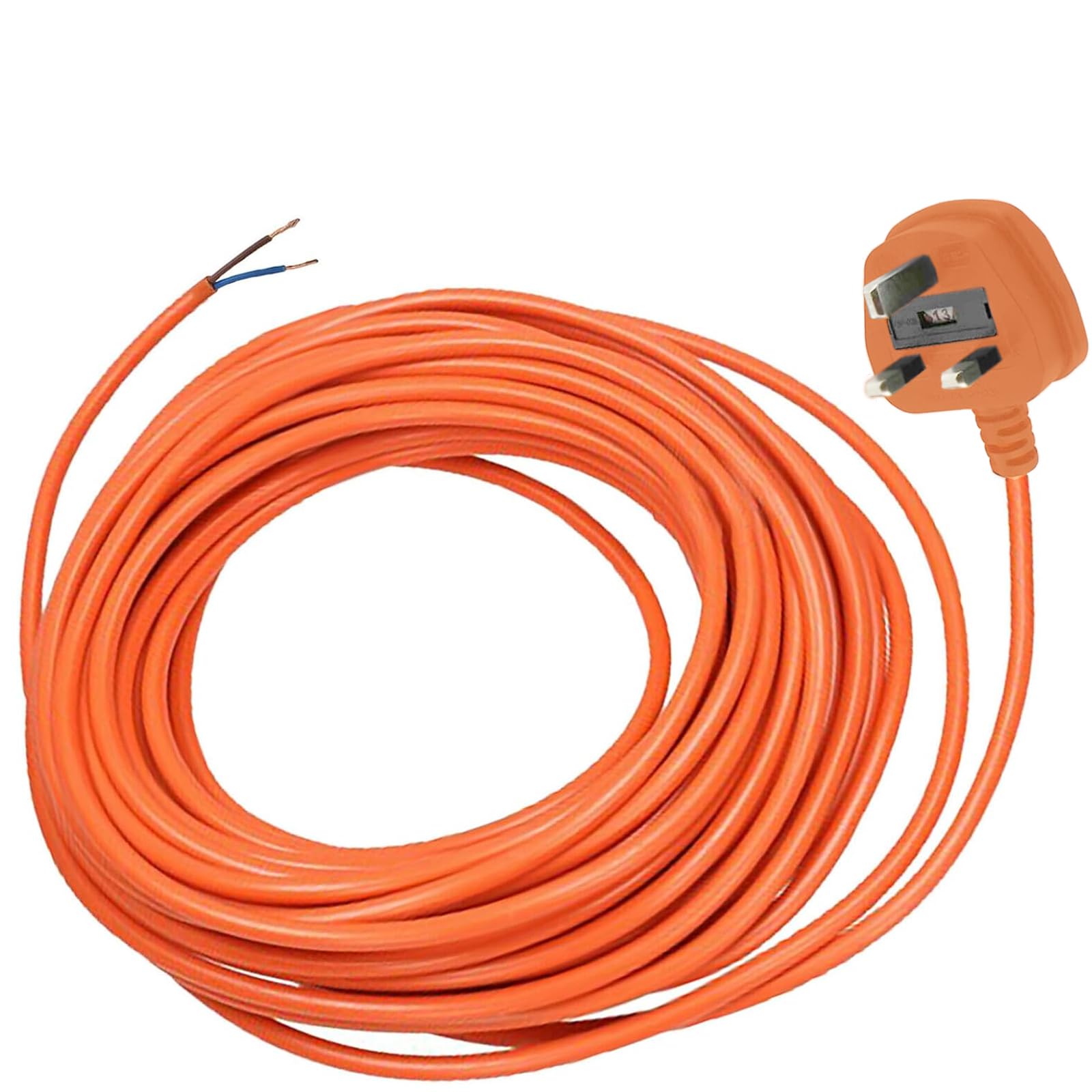 Spares2go 12 Metre Cable & Lead Plug Repair Extension + 2 Core Pin Coupler Connector Socket compatible with Black & Decker Lawnmowers, Strimmers, Trimmers, Hedge Cutters (12m) - Image 2