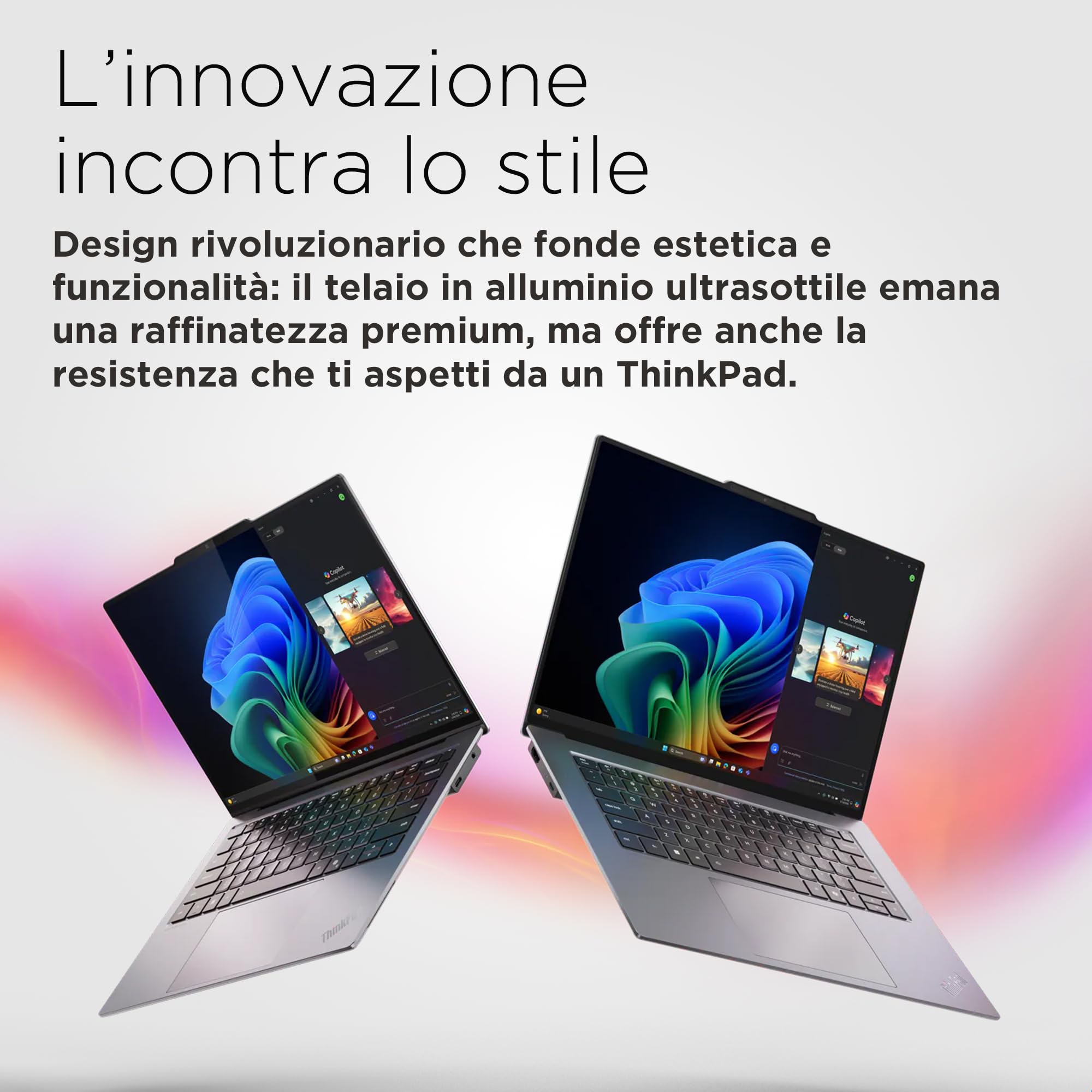 Lenovo - Notebook 15.3 Pollici ThinkPad X9-15 Gen 1, Copilot+ PC Portatile Professionale Windows 11 Pro Intel Core Ultra 7 258V, RAM 32GB LPDDR5X, 1TB SSD NVMe - Grafica Intel Arc e Audio Dolby Atmos