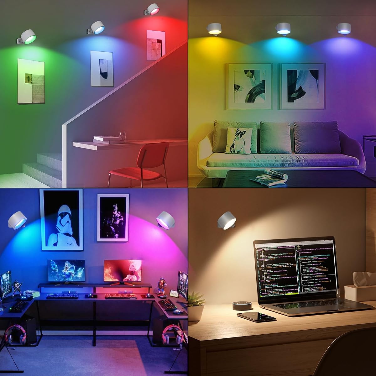 LED Dimmable Bedside Lamp, Smart Touch Control, Adjustable Brightness Modern Minimalist Design Home Office Study Reading Light Energy Efficient Portabl