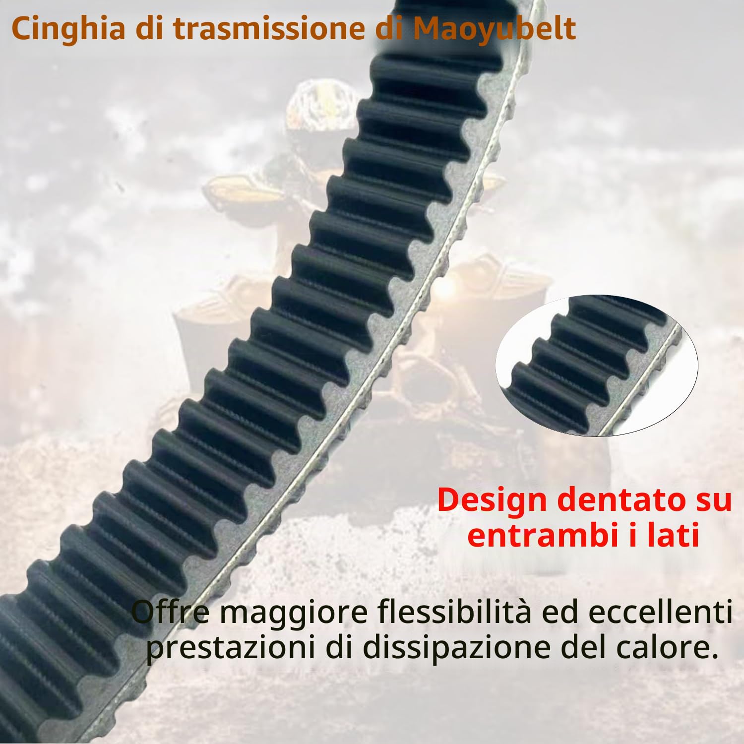 Cinghia di trasmissione per moto, adatta per Kymco K-XCT 300, People GTI 300, Shadow 300 GTI, Downtown 350 300, Dink Street 300, ADIVA AD3 300cc per Kawasaki J300 OEM: 23100-LEA7-E01
