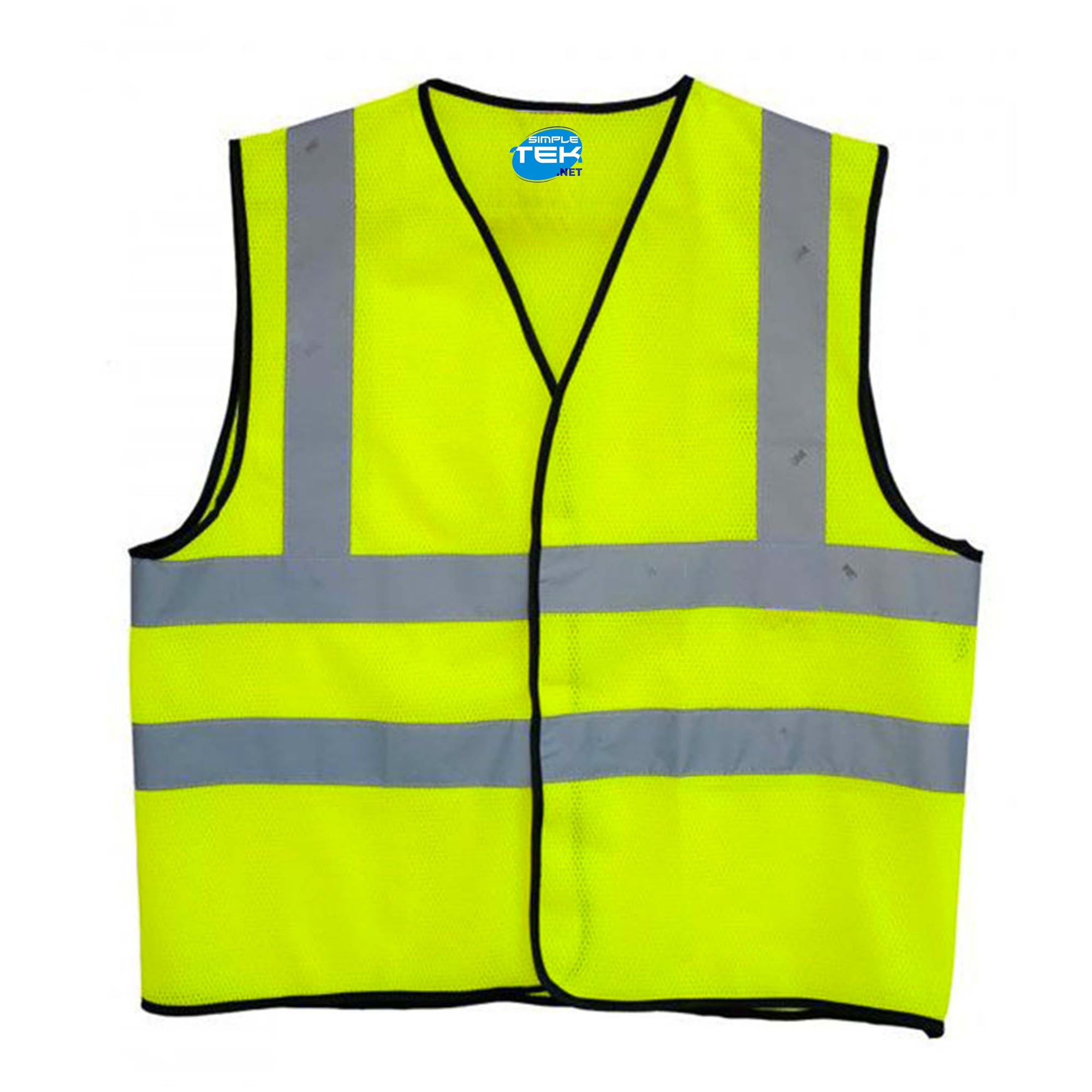 Simpletek - 60 pezzi Reflective Safety Vest giubbotti catarinfrangenti riflettenti giallo-neon sicurezza