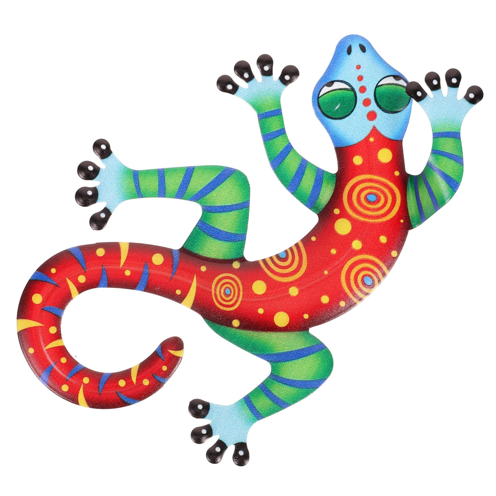 Pendentif gecko en fer decoration murale pour chambre et bureau