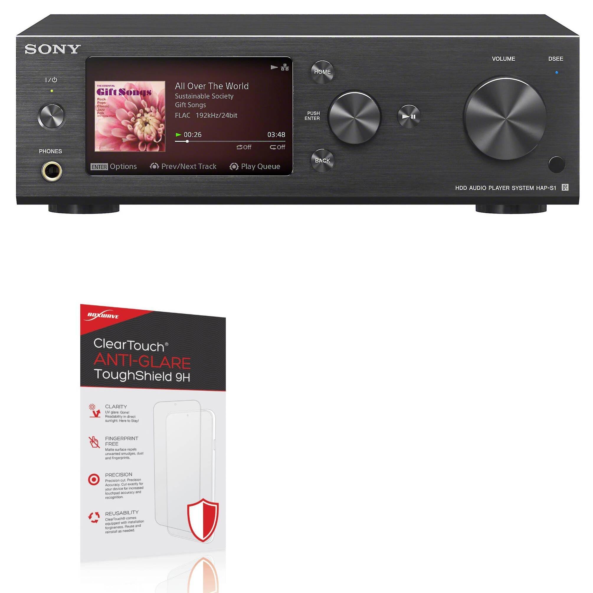 BoxWave Screen Protector Compatible With Sony HAP-S1 - ClearTouch Anti-Glare ToughShield 9H (2-Pack), Anti-Glare 9H Tough Flexible Film Screen Protector