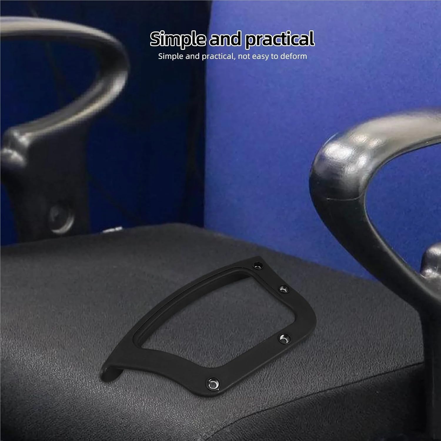 1 Pair Universal Resistant Office Chair Arm Rest Replacements, Ergonomic Armrest Parts for Household & Desk Chairs
