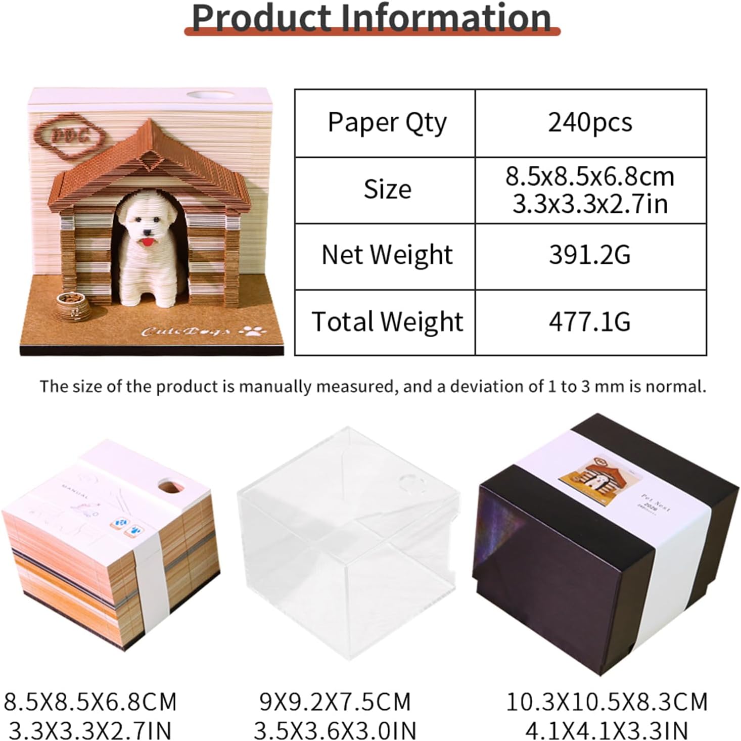2026 Time Piece Calendar, 3D Sticky Notes 2026, Desk Calendar With LED Light, Tree Memo Pad Creative Artsy Pads 3D Art Calendar, Paper Carving Gift for Colleague Friend, Desktop Decoration