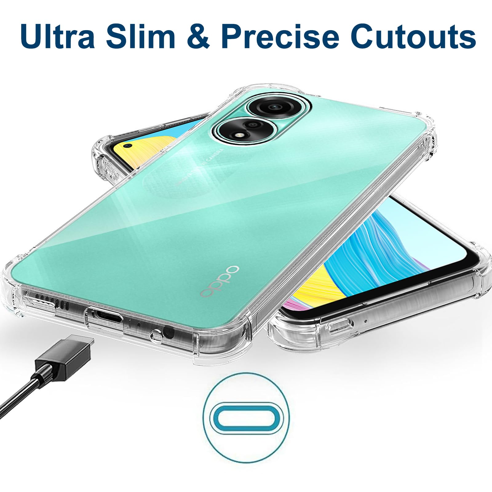 Kit Custodia E Pellicola Oppo Oppo Telefono Cover Oppo A78 5G - Design Geometrico Cyberpunk Con Retro In Vetro Temperato Custodia Antigraffio Custodia TPU Silicone Taglio Preciso