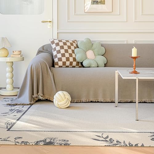 Sioloc Fundas bohemias para sofá de 3 cojines, protector de mascotas, fundas de muebles, funda de sofá para sofá biplaza, protector de sofá