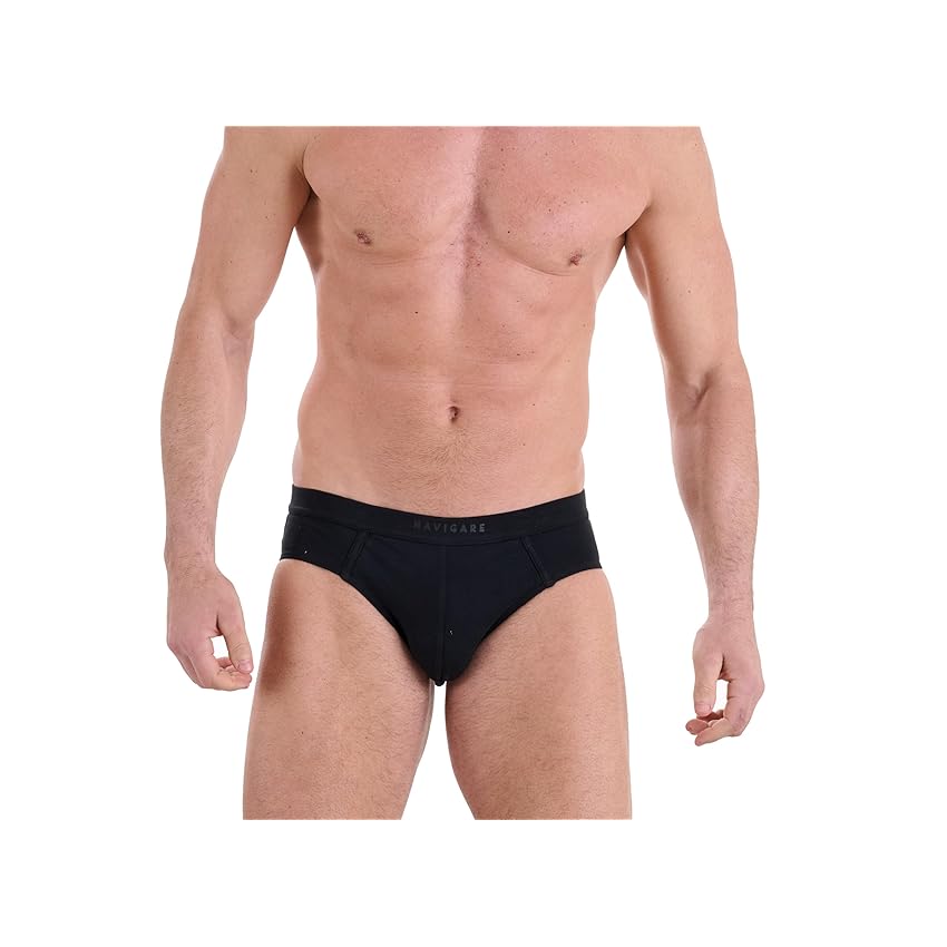 Navigare Slip Uomo – Pack da 6 – Jersey Cotone Elasticizzato – Nuova Collezione 2025 – Bianco/Nero/Assortiti, Black, L (Pacco da 6)