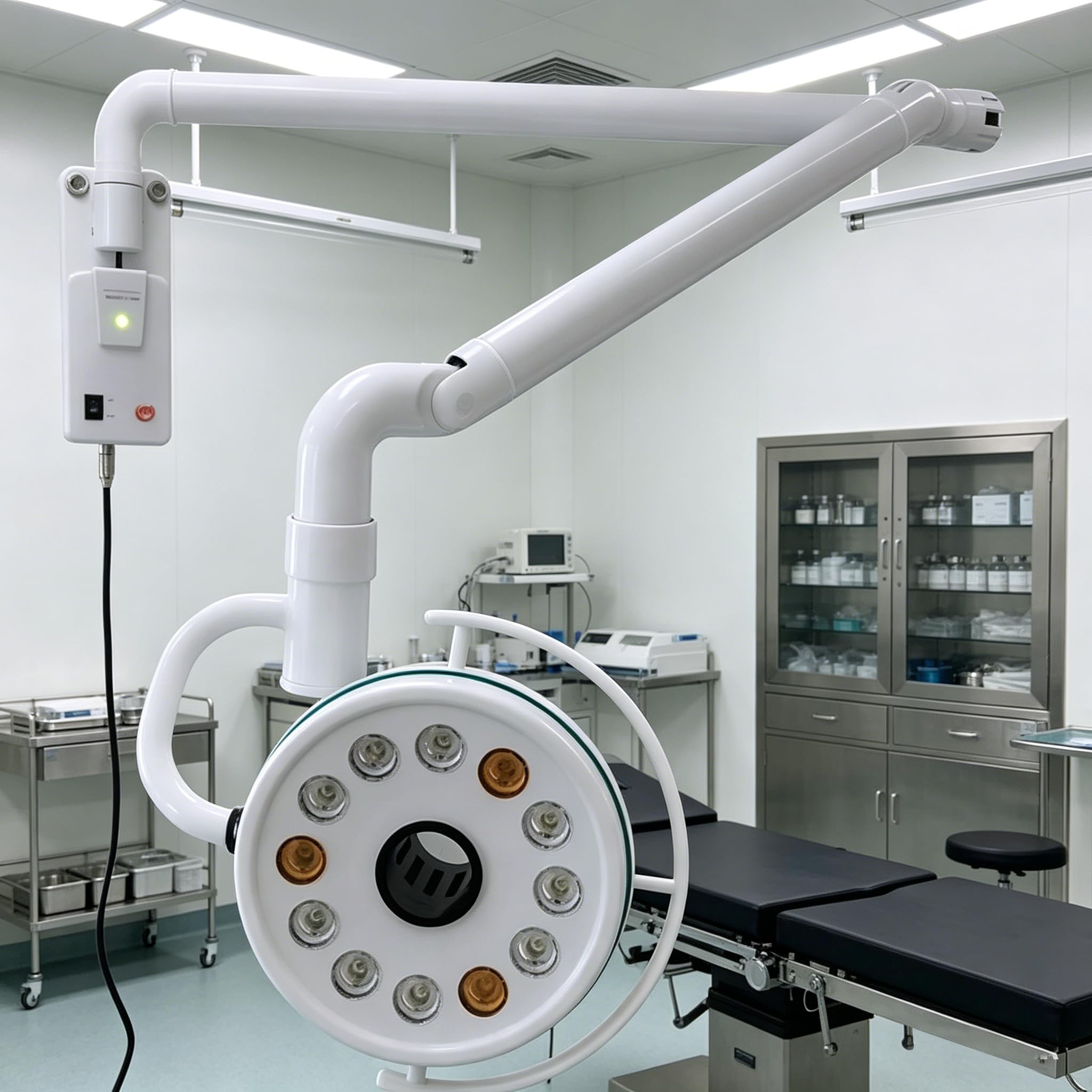 REEHUT 36W Shadowless Cold Exam Light Oral Operating Light Examination Lamp 180 Rotation Wall Mount Type