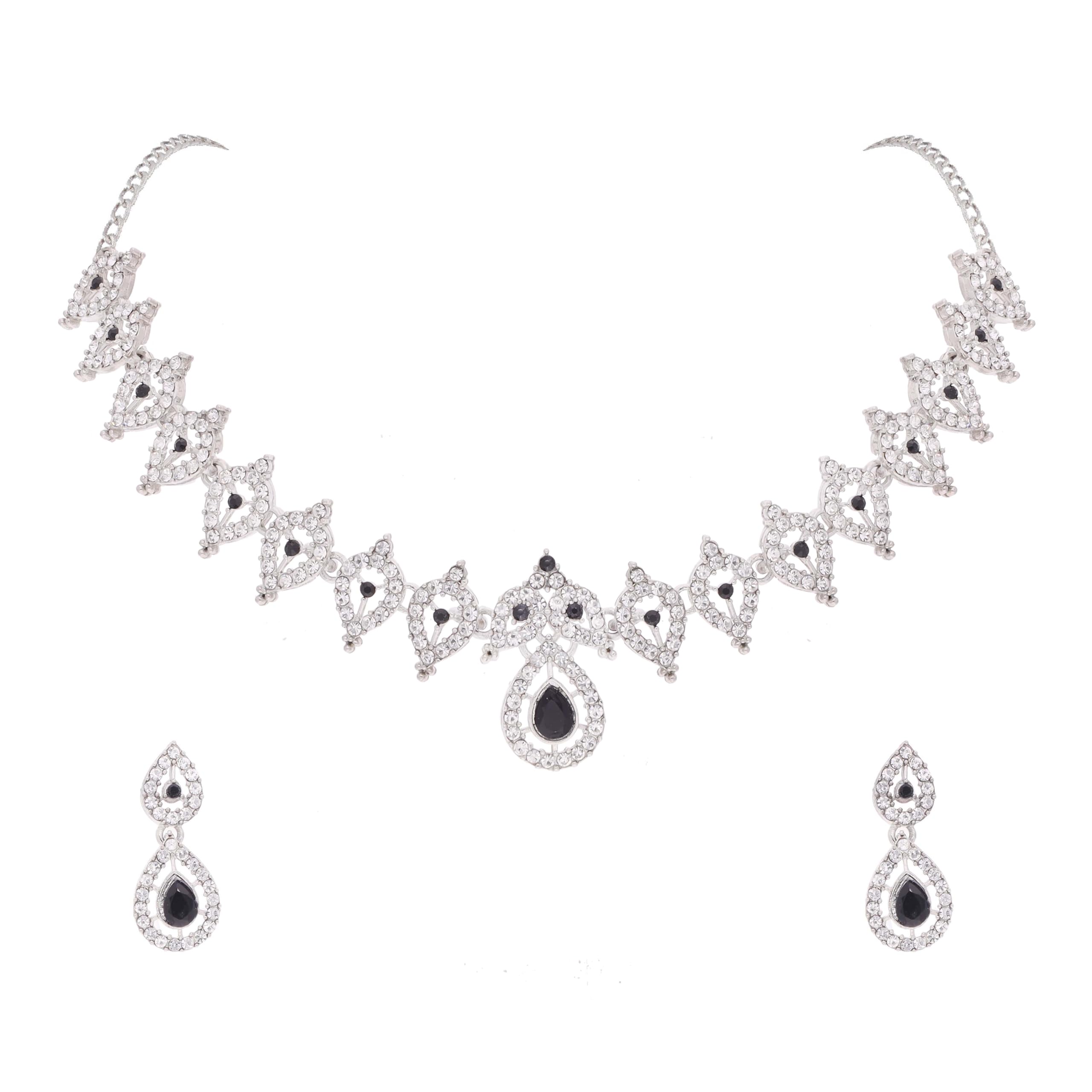 See full amazon price history chart for Brado Jewellery Silver Polish American Diamond Studded Choker Necklace Jewellery set with Matching pair of Earrings for Women and Girls (Black) Brado Jewellery Silver Polish American Diamond Studded Choker Necklace Jewellery set with Matching pair of Earrings for Women and Girls (Black) (B0D8TCWDPC) Amazon Price History, Amazon Price Tracker