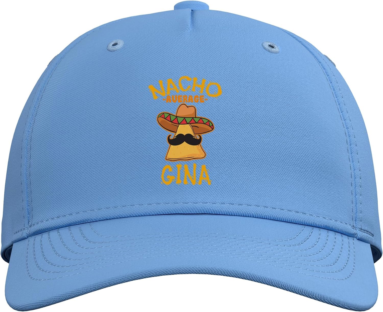 Nacho Average Gina Personalized Name Funny Taco Adjustable Baseball Hat image 2