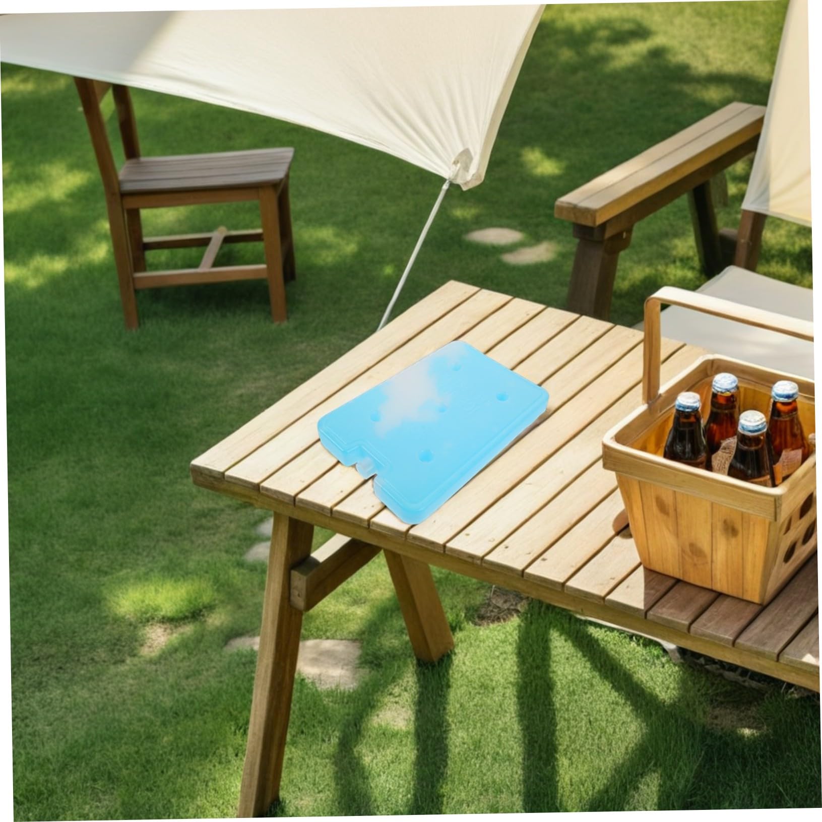 Gatuida Pack Glace Réutilisable Glaçons Réfrigérants Étanches Capacité pour Glacière et Refroidissement Rapide et Isolation Thermique