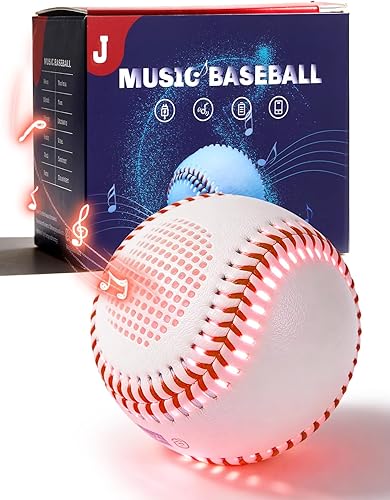 AIYUNDI Light Up & Glow-in-The-Dark Baseball with Bluetooth Speaker, Sports Gifts for Baseball Fans, Boys 8-12, Teens & Adults, Unique Accessories