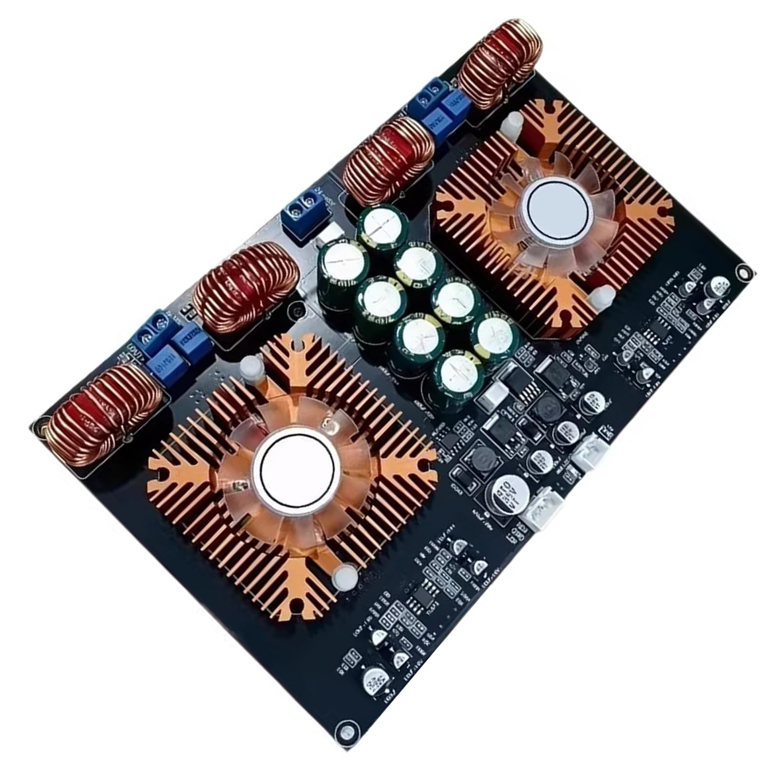 Module d'amplificateur efficace 90 % 2 x 600 W de classe D avec larges zones d'entrée 24 V-48 V pour le son de voiture et les amplificateurs structuraux commerciaux Live Sound