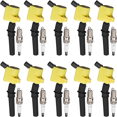 Vista 32 de BDFHYK Paquete de bobinas de encendido UF553 y bujía iridio SP589 compatible con Ford F150 2015-2017 Ford Edge Flex Explorer 2011-2016 Lincoln MKS