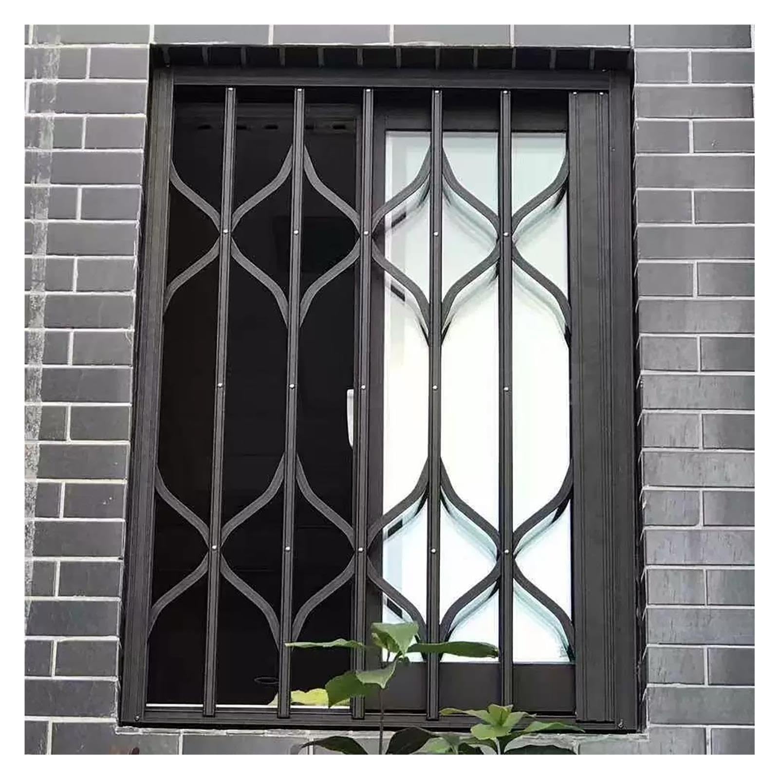 Grille de Sécurité de Fenêtre avec Serrure, Barrière Pliante de Protection