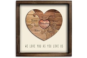 Personalized Wood Plaque With Heart Valentines Day: Cherish Loved Ones with Each Engraved Name