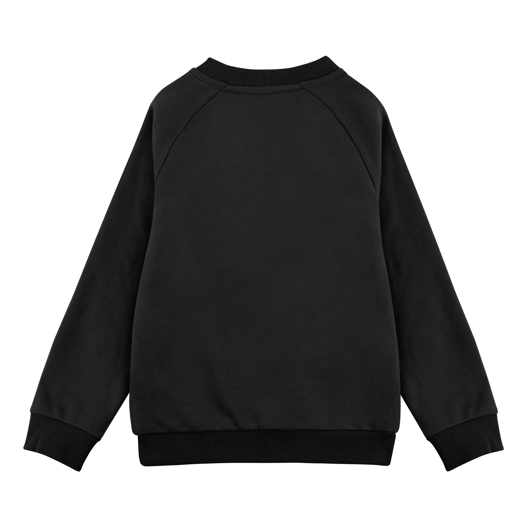 BIG ELEPHANT Sudadera Infantil de Cuello Redondo para Niños – Pullover de Forro Polar Delgado, Manga Larga, Suave y Cálido
