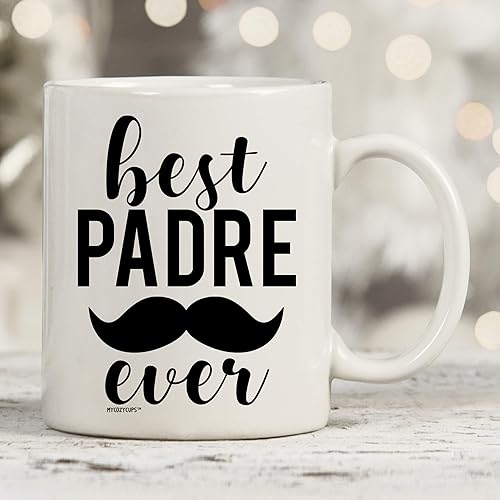 Miniatura 4 de Taza del Día del Padre para papá – Taza de café «Best Padre Ever» – Taza de café hispana latina de 11 oz para Papi, Día de los Padres – Taza de Café