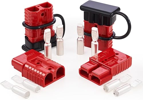 ORION MOTOR TECH Paquete de 4 conectores de cable, kit de enchufe de arnés de cables de 175A para cables de calibre 2, batería de 12 V a 36 V, juego