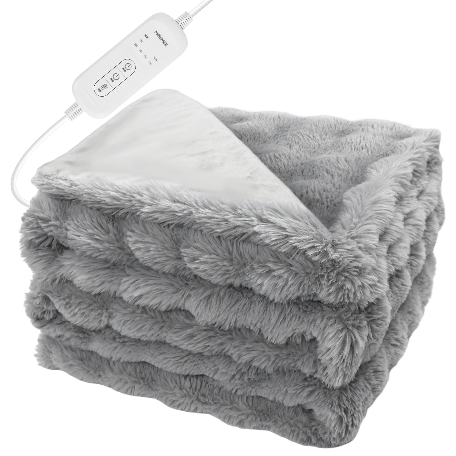 【本日まで限定値下げ】Amazon 1位 電気毛布 表面兎毛調 Amazon.co.jp : MOSMEE 電気毛布 【表面兎毛調+裏面ポリエステル