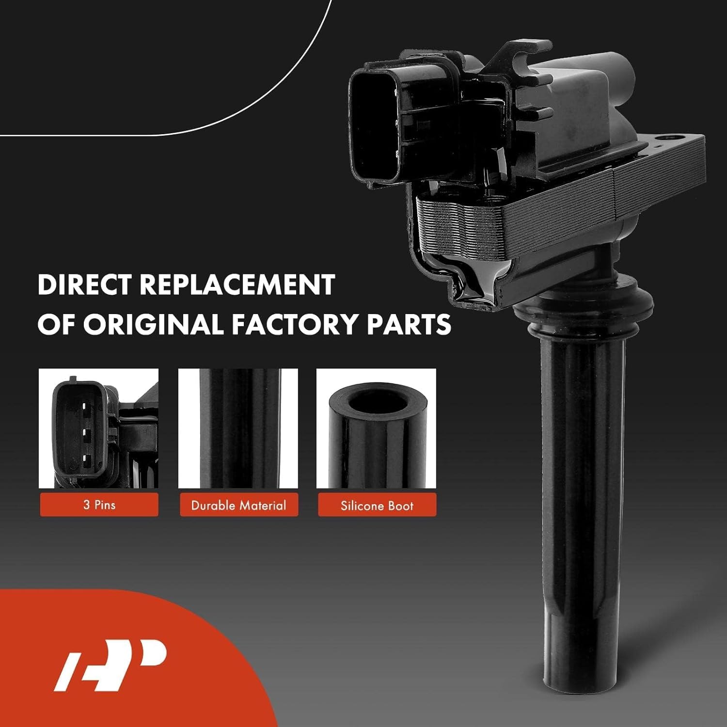 A-Premium 2x Ignition Coil Pack and 4x Iridium Spark Plugs Compatible with Mazda Protege 1999 2000 2001 2002 2003 L4 1.6L