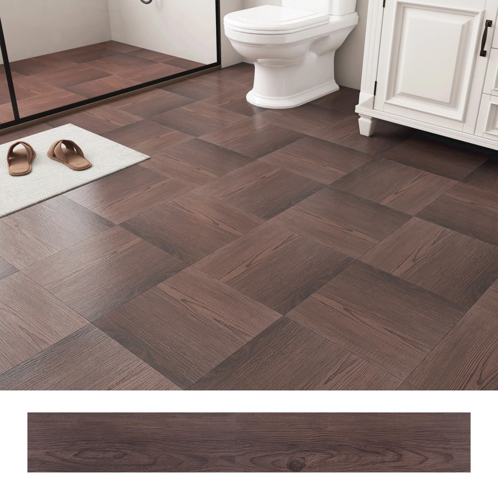 Carreaux de sol autoadhésifs pour réparer un sol usé sans gros travaux Decotalk