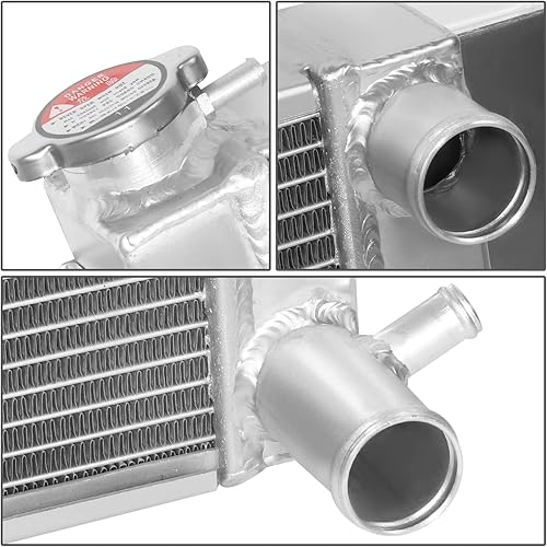 Miniatura 10 de DNA Motoring RA-MM98-2 - Radiador de aluminio completo de 2 filas compatible con Mazda Miata MX-5 MT 98-05