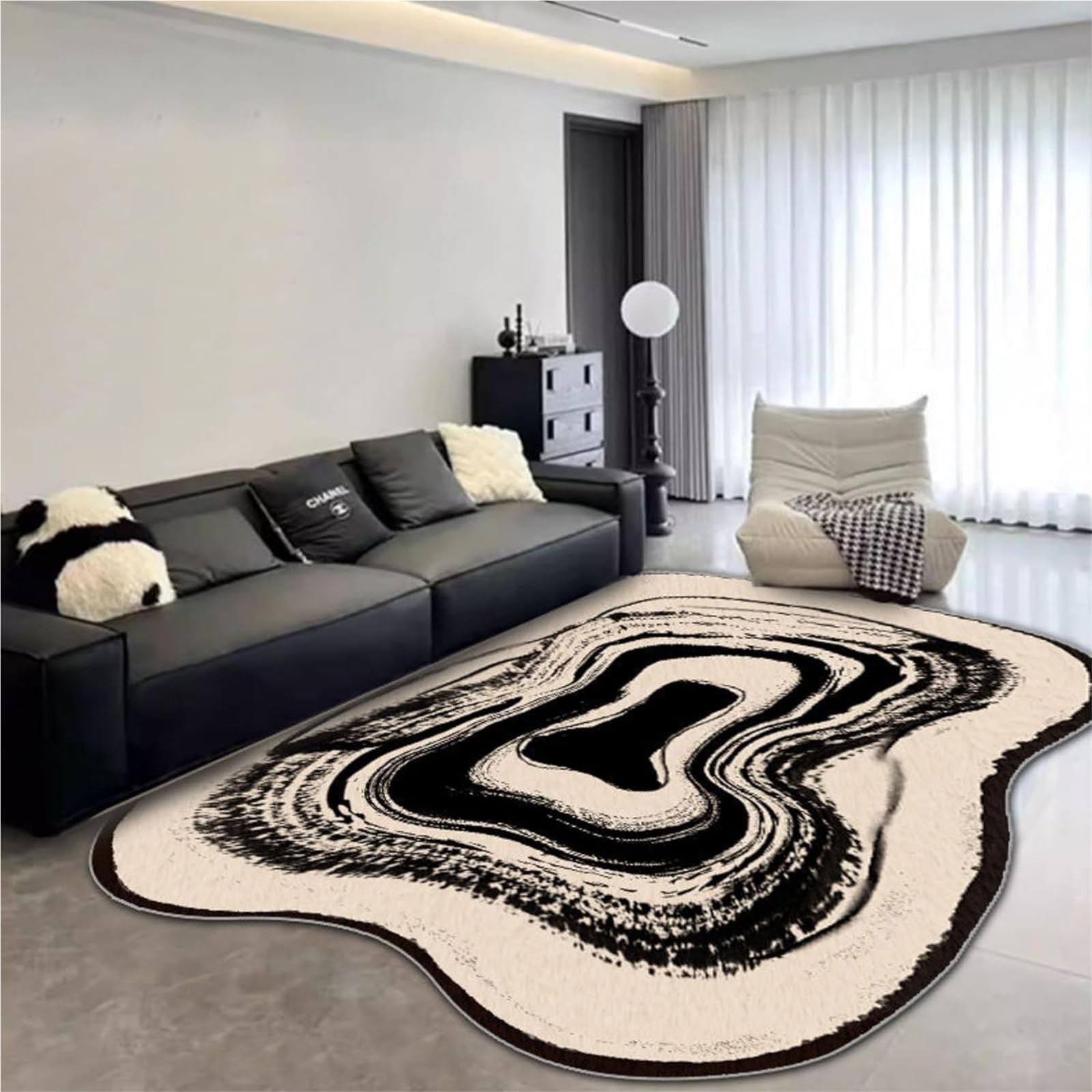 Tapis en laine fausse pour salle de jeux et chambre d'enfant au sol doux