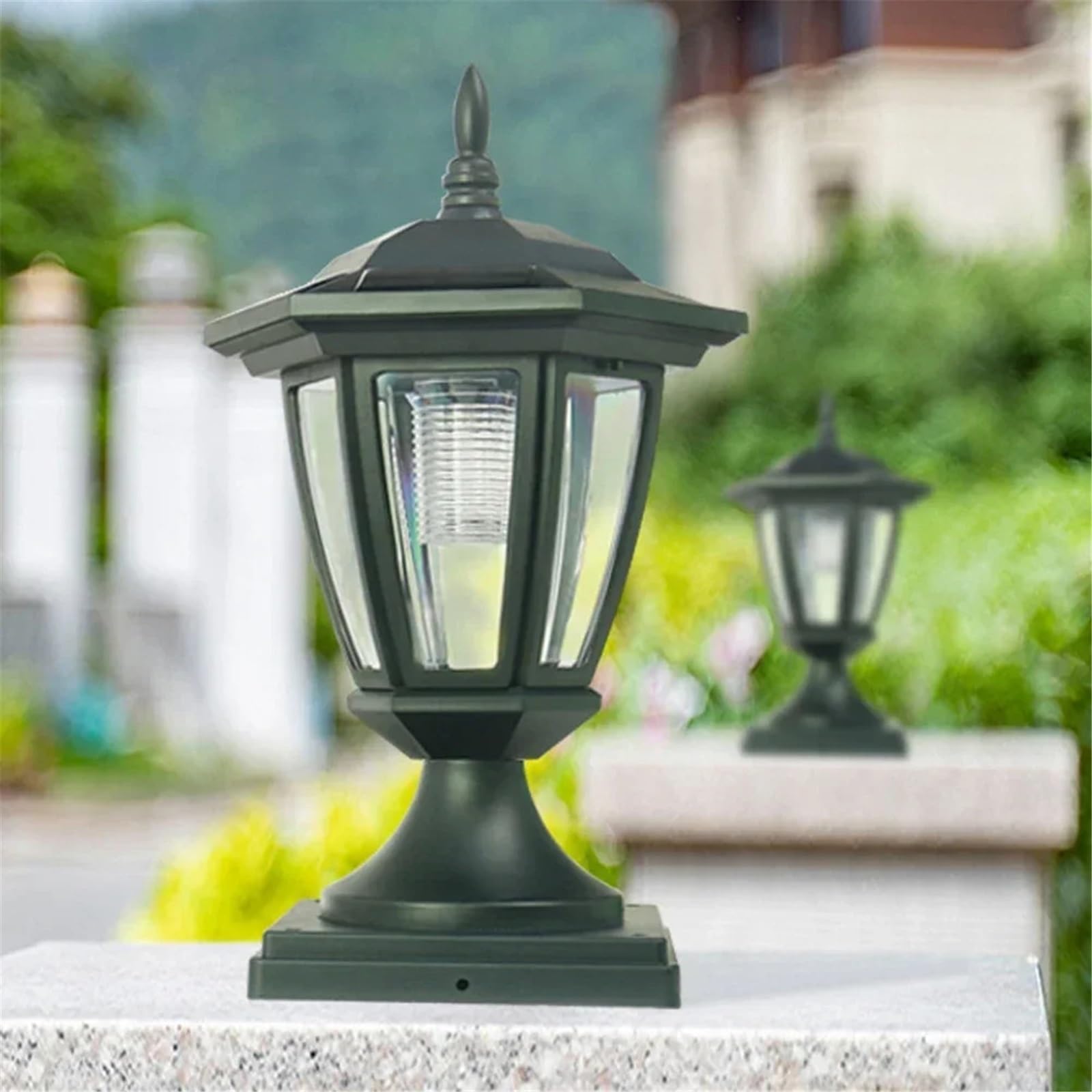 Evita zonas oscuras con valla de luz solar IP65 exterior impermeable pack de 2 unidades 8