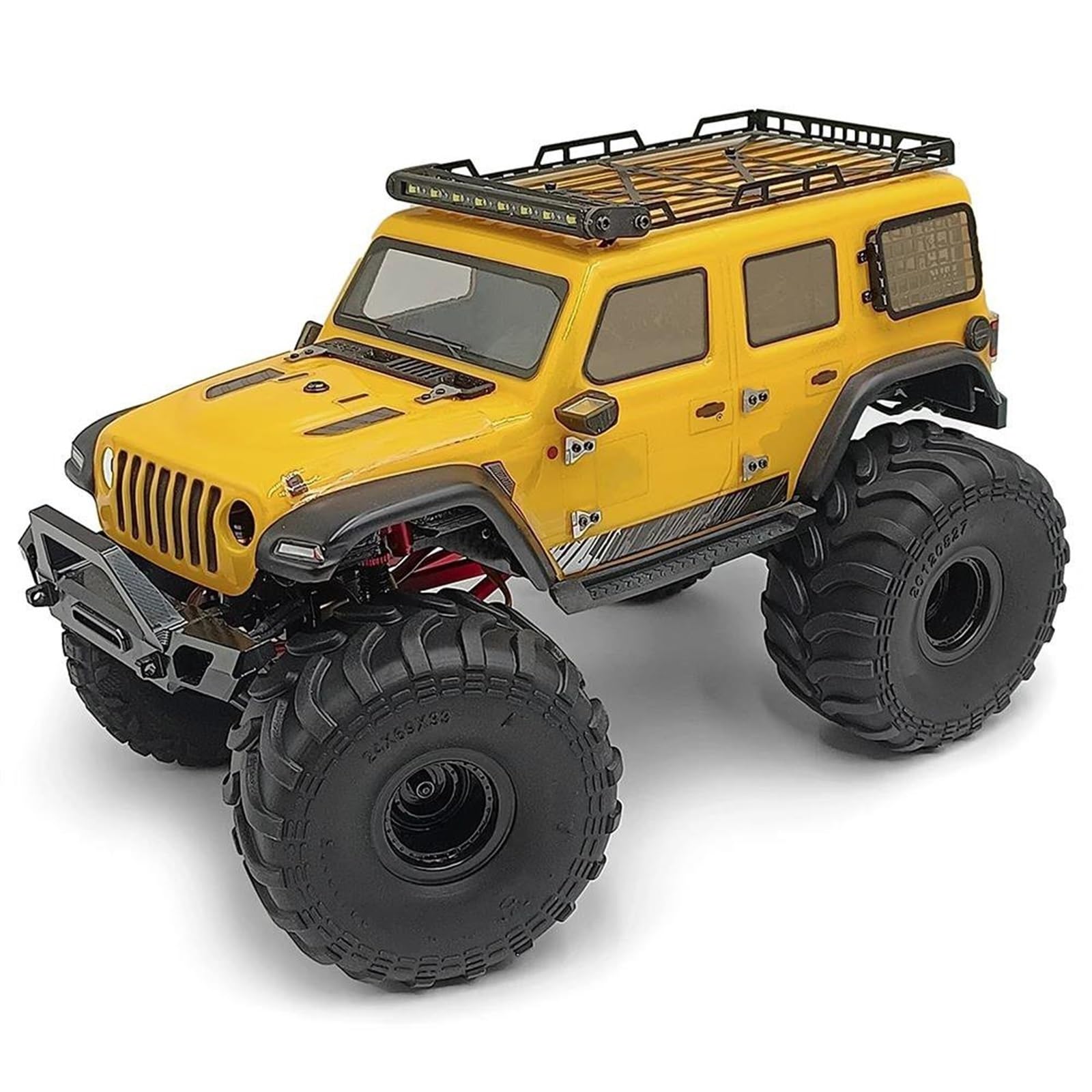 Neumáticos RC para TRX4M para Axial SCX24 FCX24 para FMS 1/18 1/24 RC Car 4 Piezas De Neumáticos Rueda 1,0 Pulgadas, Goma, Llantas Plástico, Bujes