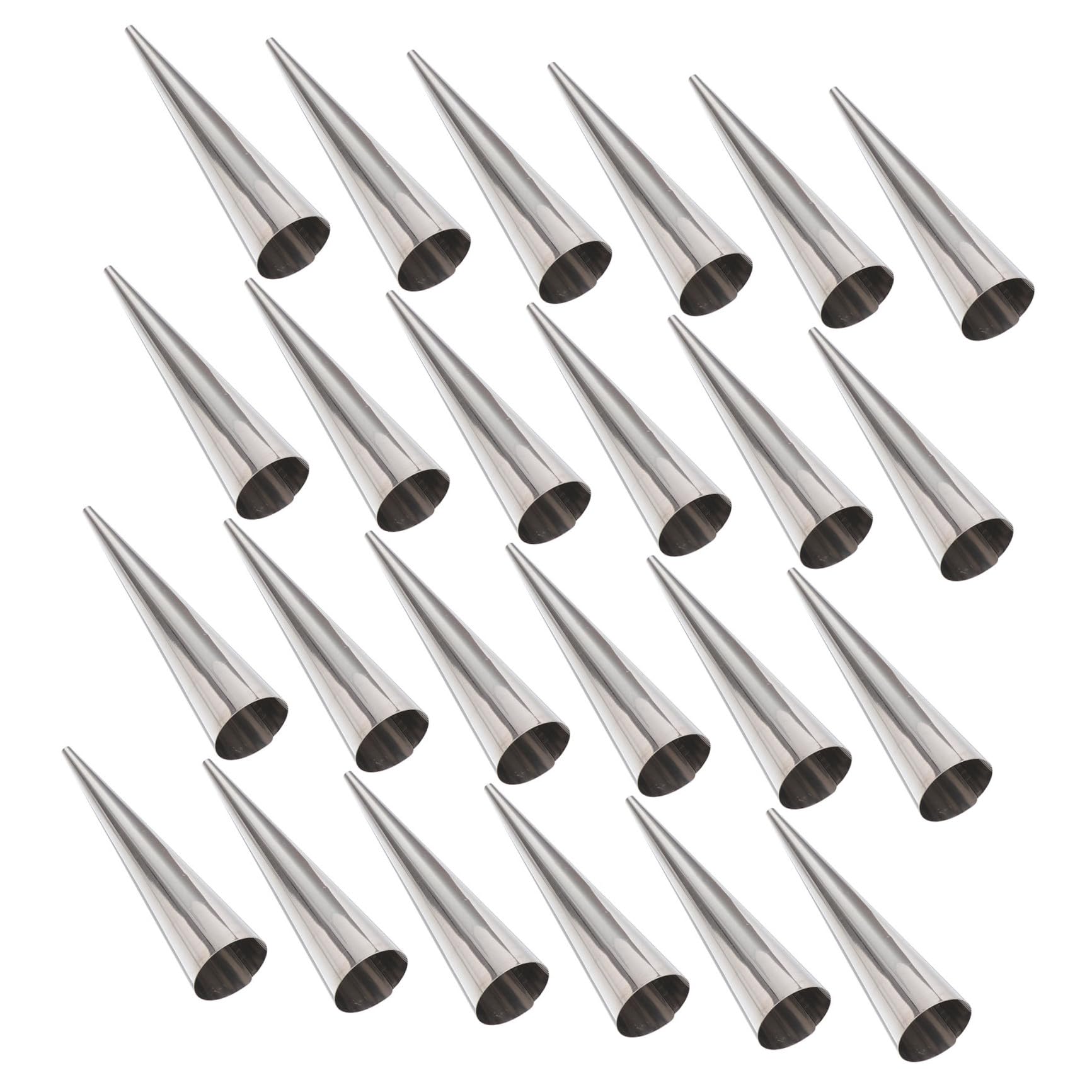 Moldes para Croissants de Acero Inoxidable Fáciles de Limpiar y Usar Pack de 24 PRETYZOOM