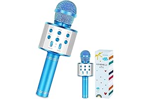 Karaoke Microphone for Kids: 5-in-1 Wireless Bluetooth Mic Speaker for Singing and Karaoke