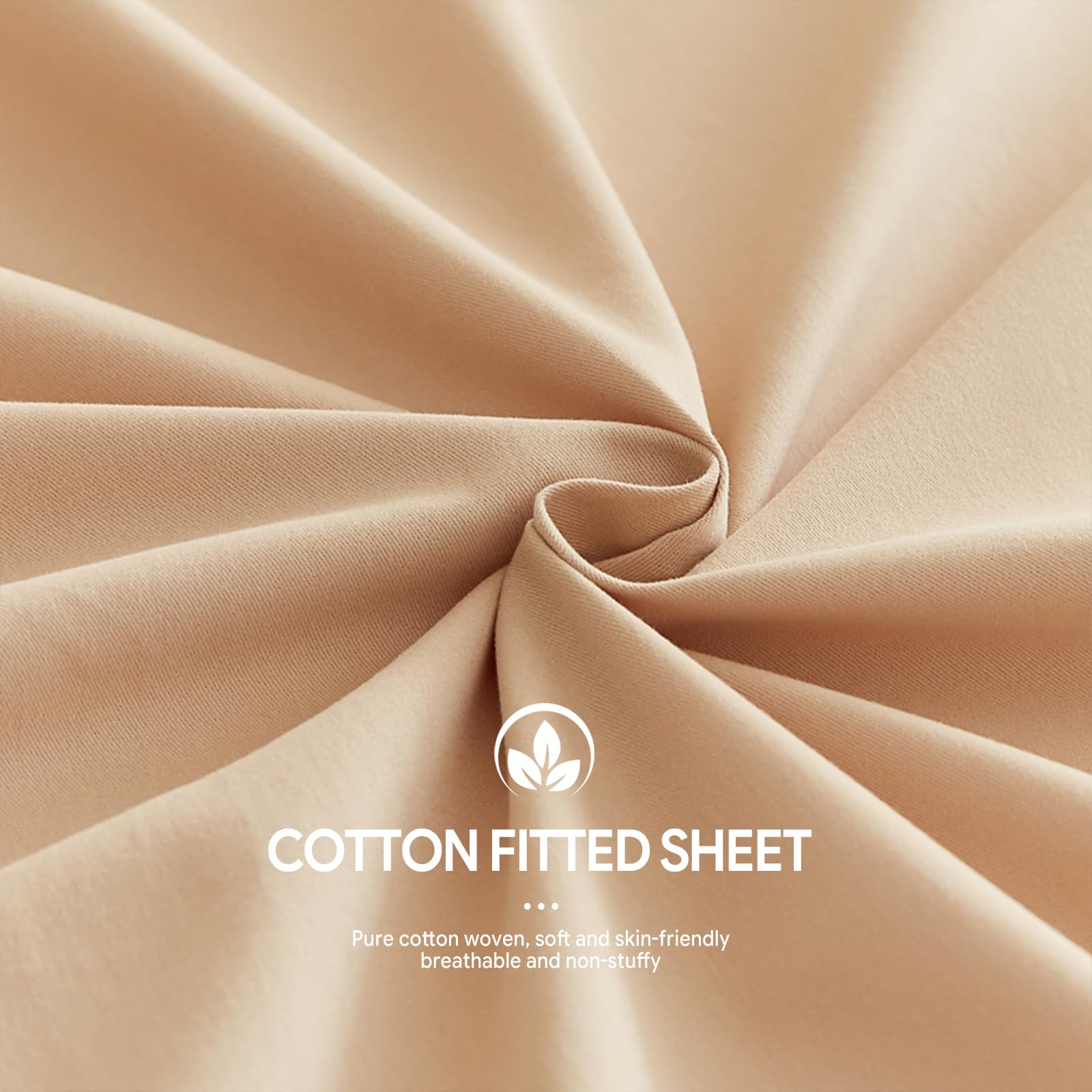 Drap Housse 120x200 Coton Lit Double