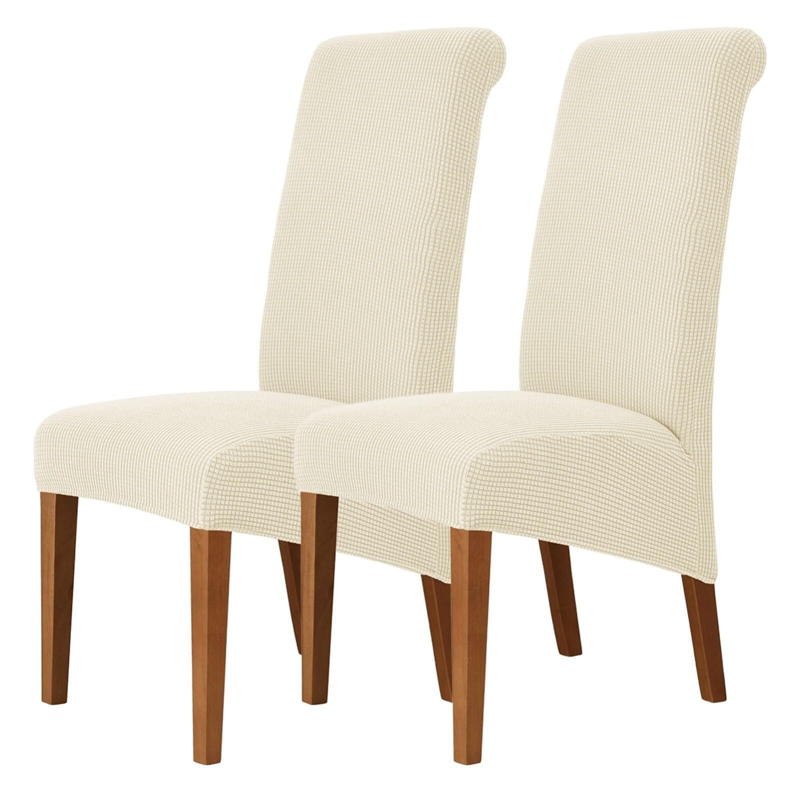 NMVAWIPT Stretch High-Back Dining Chair Covers, Removable Washable Protectors With Elastic Bottom, For Home, Restaurant, Banquet(21#,2Pcs)