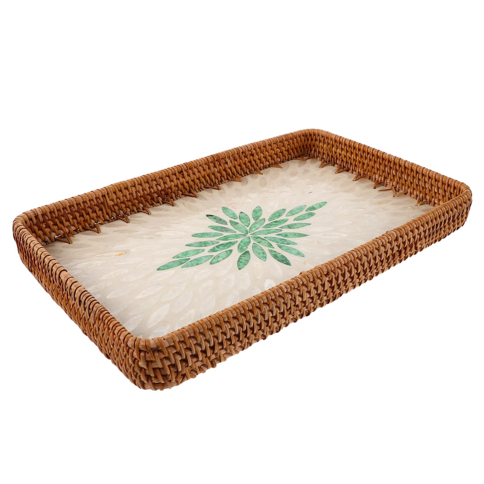 Plateau de rangement cosmétiques Homoyoyo tressé et rigide pour serviettes