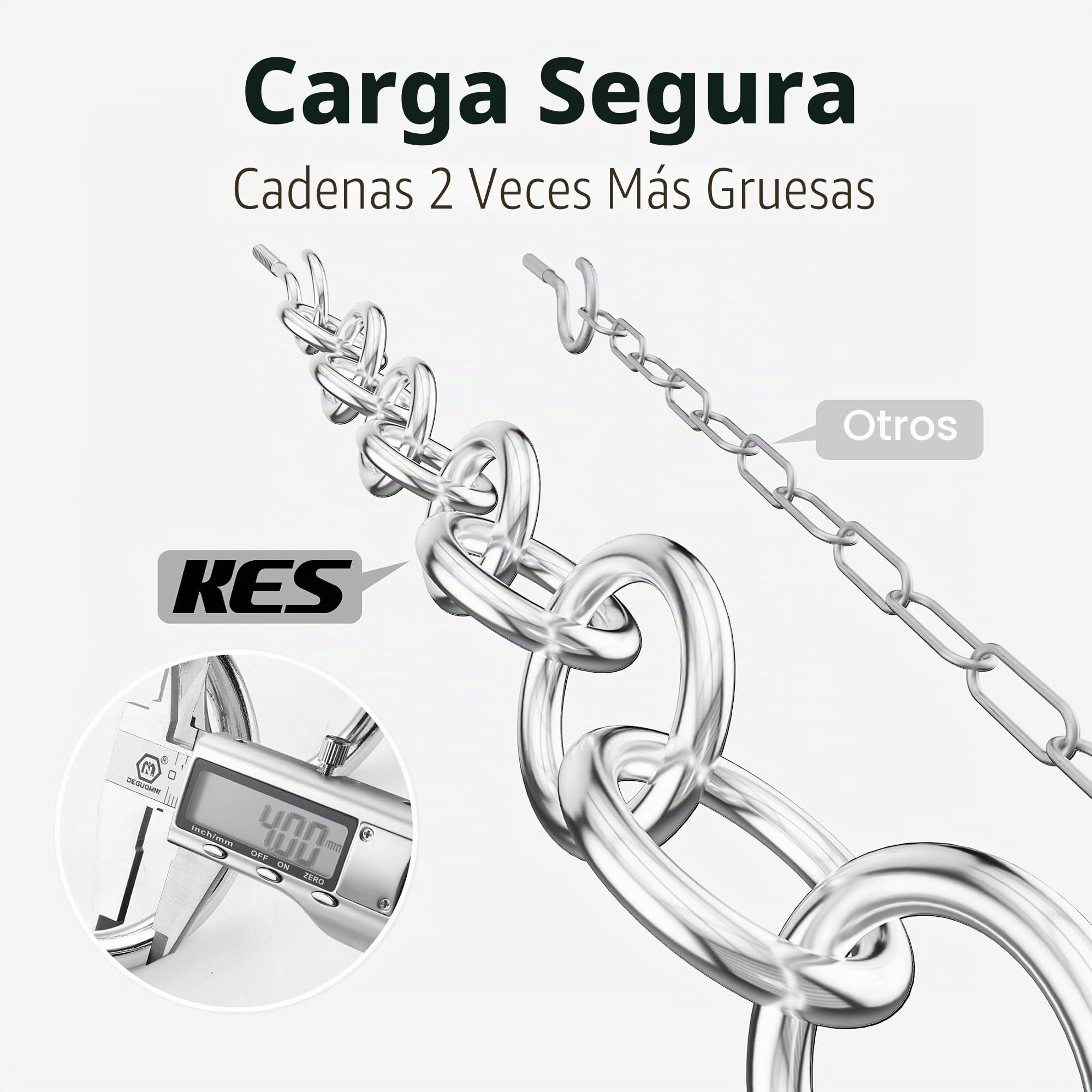KES KUR221S85-CH - Soporte de techo cromado resistente de 86 cm, estante ovalado para colgar ollas y sartenes, organizador de almacenamiento de cocina con 20 ganchos en S (para vigas de techo de 16 y