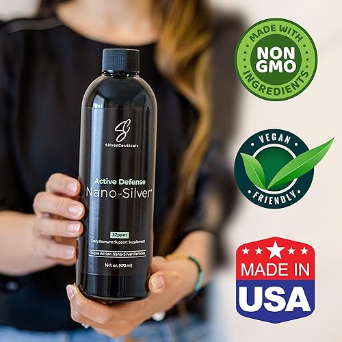 Miniatura 6 de Plata coloidal con tecnología nano 32 ppm 8 onzas 8 veces más eficaz Apoyo inmunológico natural Salva a los días de enfermedad A partir de 5
