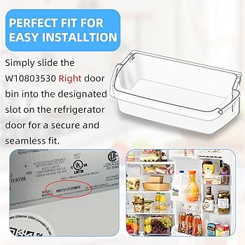 Amazon.com: [2 PACK] UPGRADED W10803530 Refrigerator Door Bin