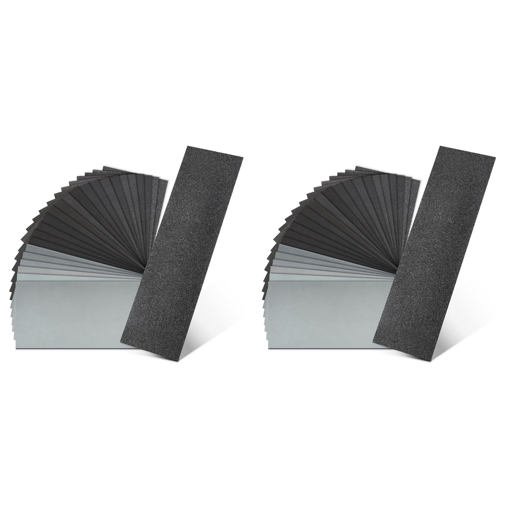 Jnchdghwa 48PCS Sandpaper Assortment 12 Grits Wet Dry Sandpaper Sheets,Silicon Carbide Sanding Paper 120 to 3000 Grit Sandpapers