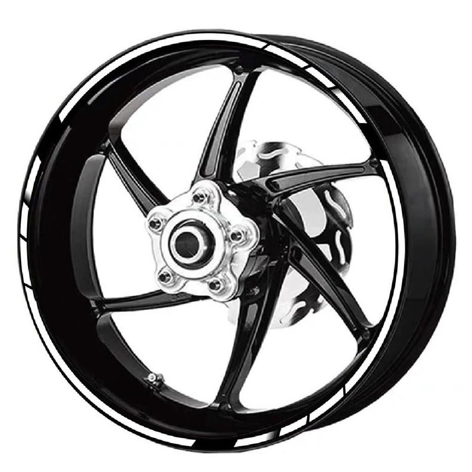 Motorcycle Rim Decal Reflective Wheel Sticker for HRC CBR1000RR CBR600RR CBR500R CBR300R CBR250R CBR650R(Style 2)