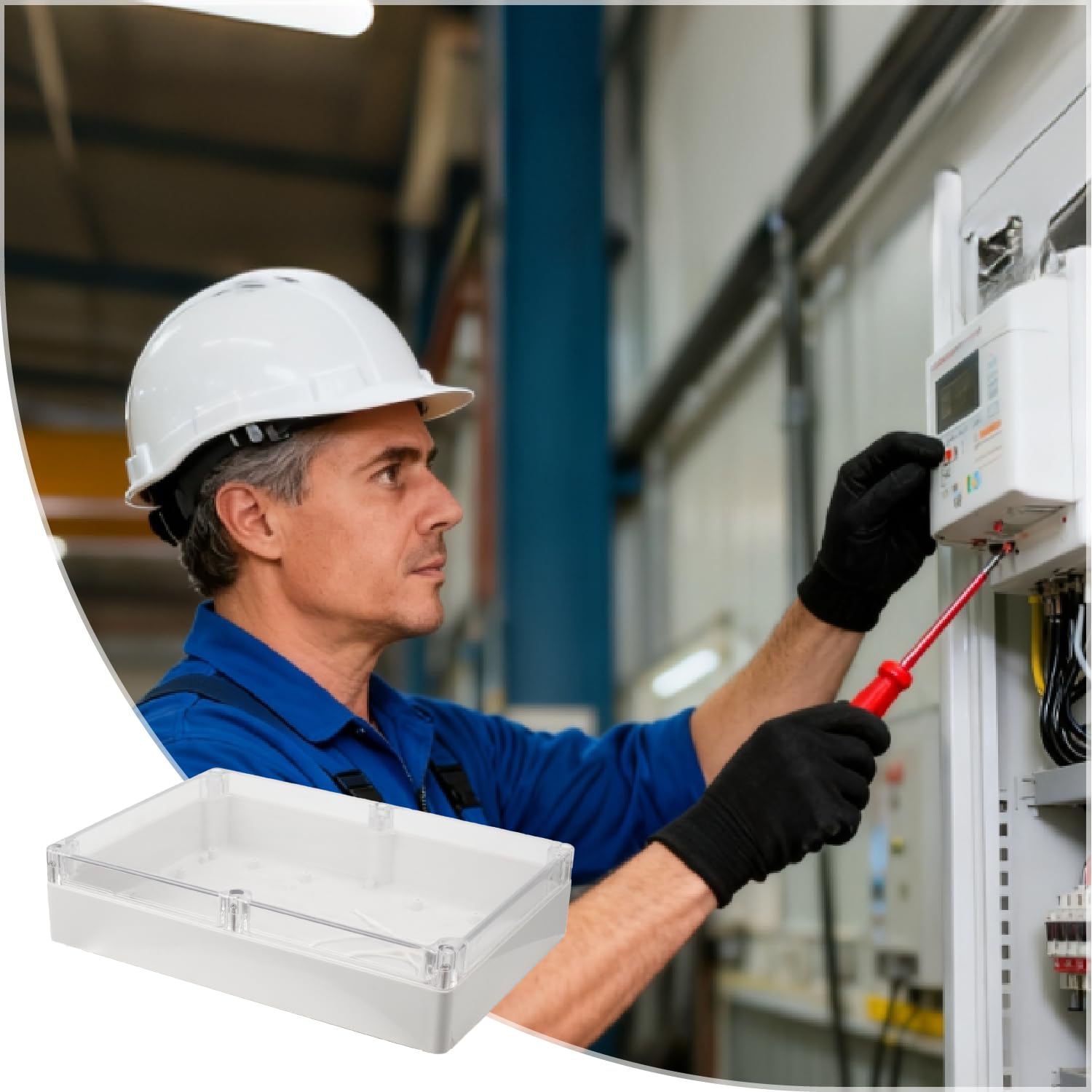Scatola di derivazione impermeabile, scatola di derivazione IP65, alloggiamento per elettronica, scatola elettronica in plastica vuota in materiale ABS, scatola per progetto, scatola di distribuzione