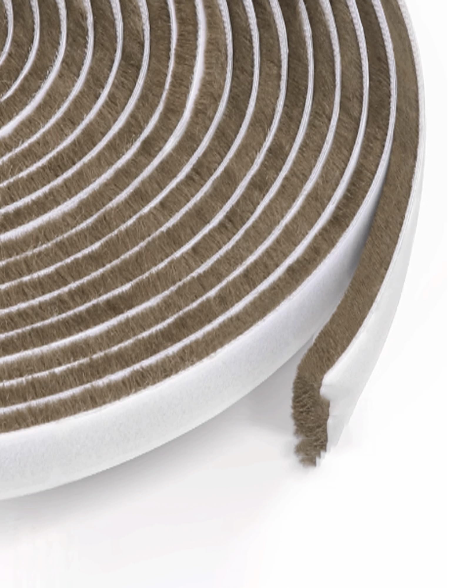 Brush Seal Strip Air Stopper,Brush Seal Strip Weat Brush Weather Stripping Draught Excluder 10m Self Adhesive Multicolor 5-23.0mm(Brown,9mm)